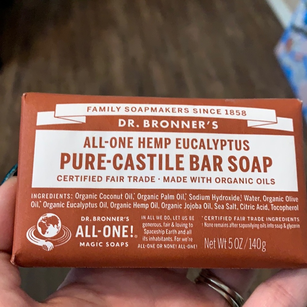 Pure-Castile Bar Soap Hemp Eucalyptus